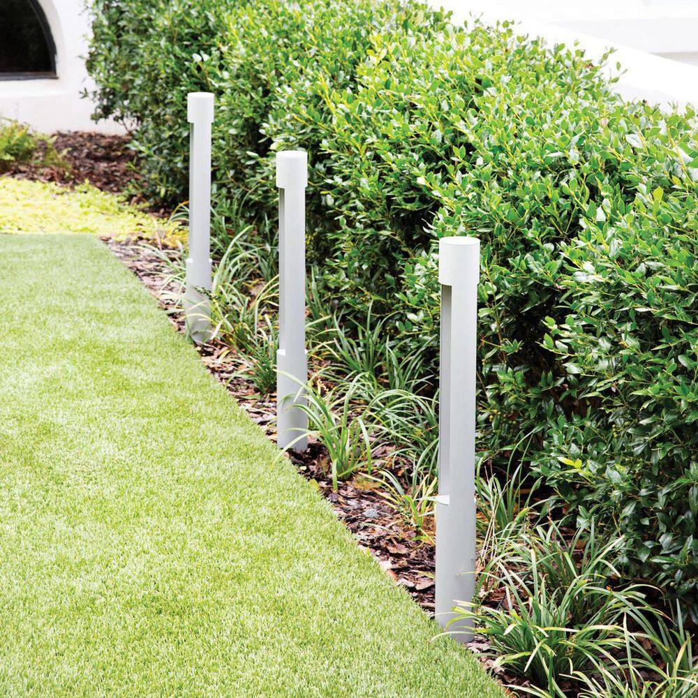 Titanium LED Pathway Bollard Light with Etched Lens