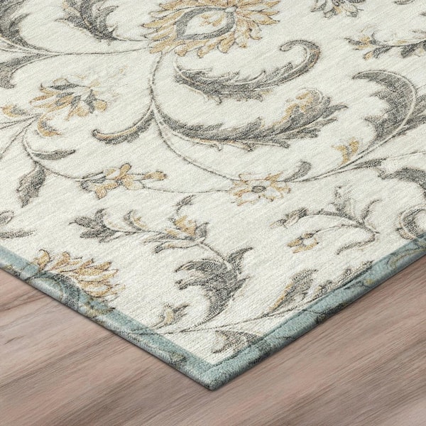 Chantille Machine Washable Indoor/Outdoor Abstract ACN3078 Ivory 3 ft. x 4 ft. Area Rug