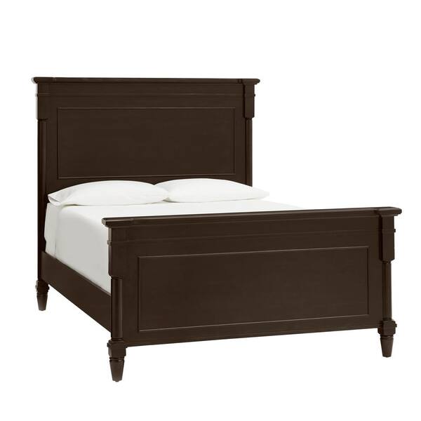Home Decorators Collection Bellmore Ebony Queen Bed (70.86 in. W x 68.5 in. H)