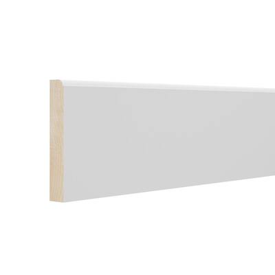 Designer Series 4.5x96x0.625 in. Base Board Molding in White