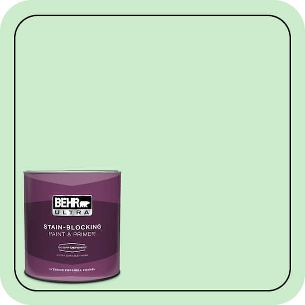 BEHR ULTRA 1 qt. #P390-2 Chilled Mint Extra Durable Eggshell Enamel Interior Paint & Primer