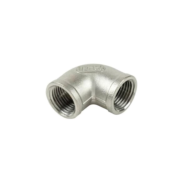 Pipe 90 ° Female Elbow: 3/8 Fitting, 316 Stainless Steel