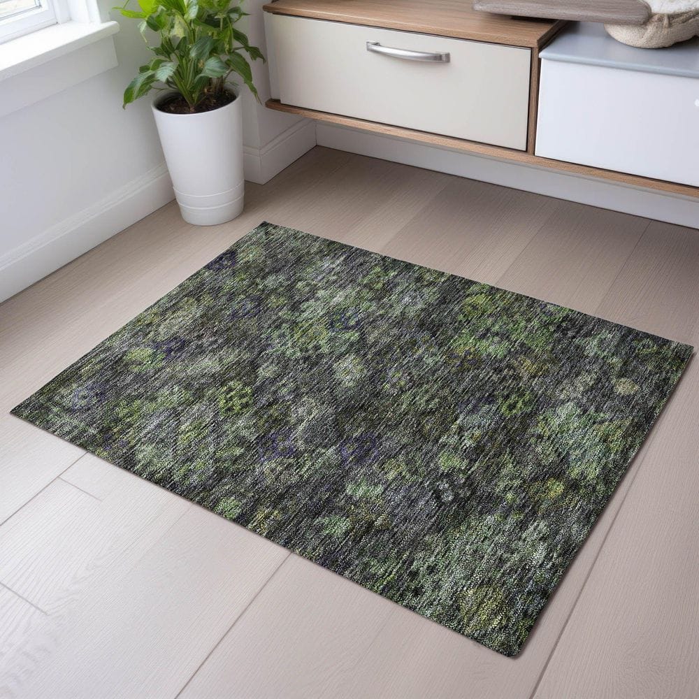 Mayfield Premium Machine Washable Abstract AMF1109 Green 2 ft. x 3 ft. Area Rug price history on PriceWatchPro