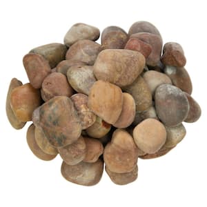 Red Polished Pebbles 0.5 cu. ft . per Bag (0.75 in. to 1.25 in.) Bagged Landscape Rock (28 bags / Covers 14 cu. ft.)