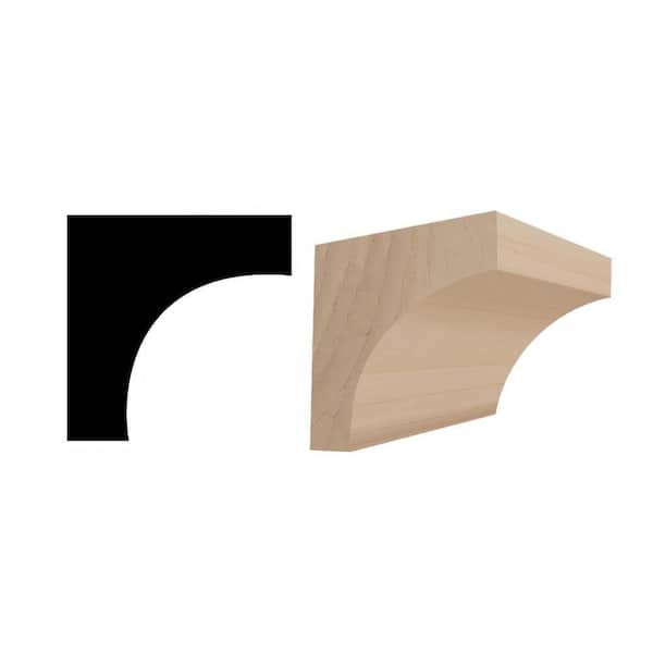 RMC M100 11/16 in. D x 11/16 in. W x 96in. L Stainable Finger-Joined Pine Cove Mould 10-pcs 80 Ft Total