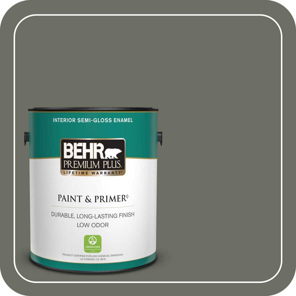 1 gal. #N380-6 Bonsai Trunk Semi-Gloss Enamel Low Odor Interior Paint & Primer price history on PriceWatchPro