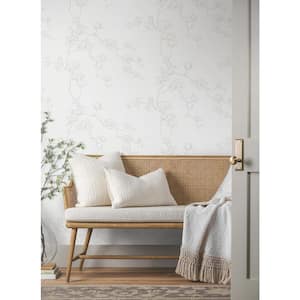 Magnolia Beige Branches Wallpaper