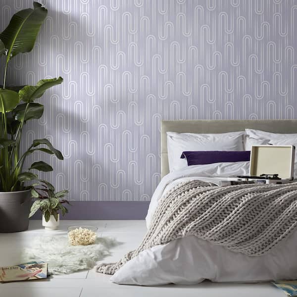 Envy Ups n Downs Lavender Wallpaper