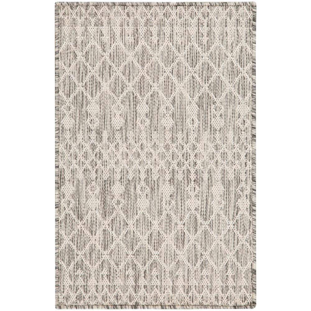 Light Grey Rug Pattern Nourison Positano Light Grey 2 ft. x 3 ft. Moroccan Contemporary Area ...