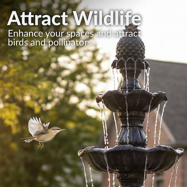 Sunnydaze 4-Tier Electric Powered Grand Courtyard Fountain in