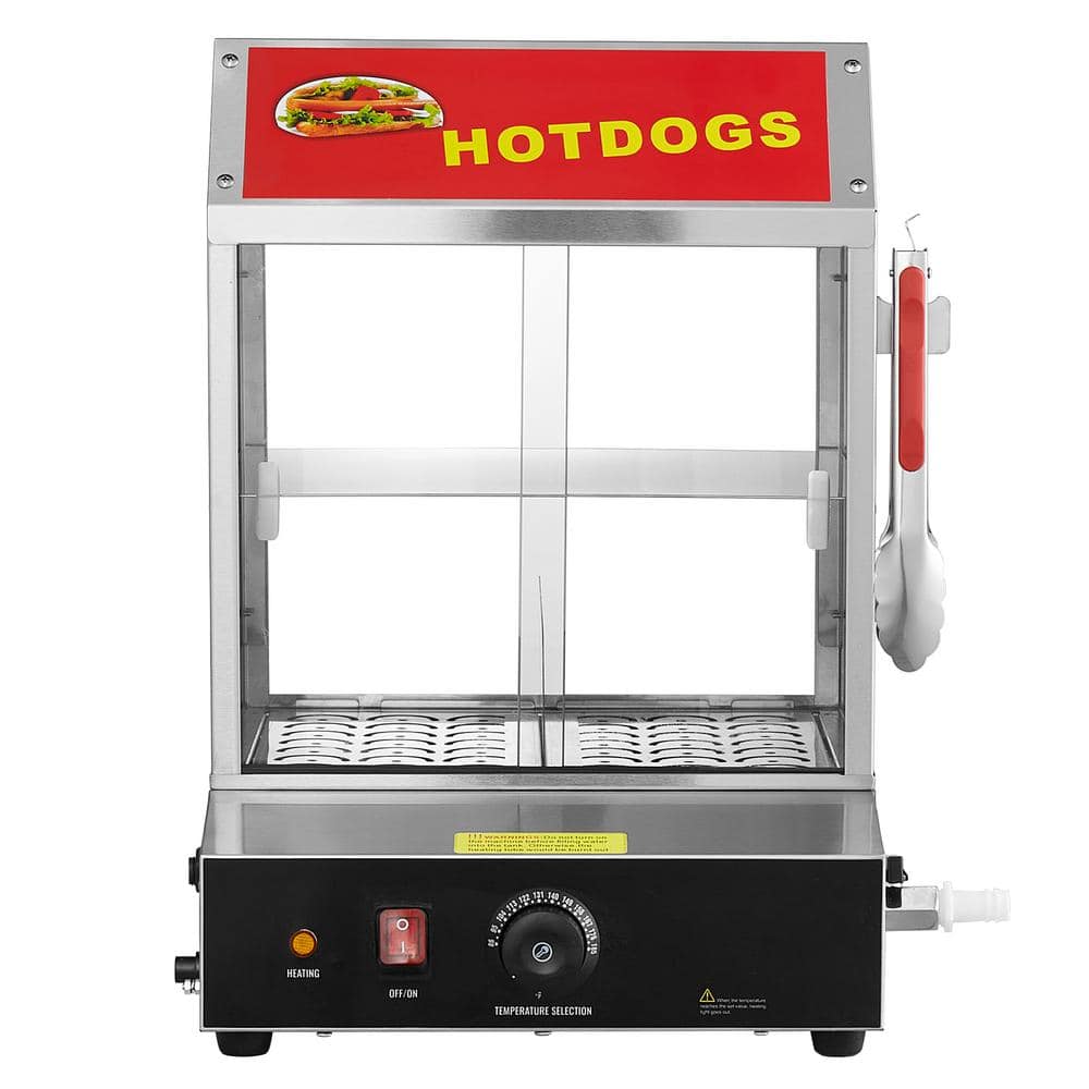 Hot Dog Steamer, 28.5 qt. in Silver Buffet Server with 2-Crocks, 86° F~185° F Temperature Control Stainless Steel price history on PriceWatchPro