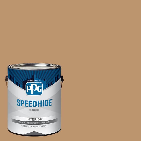 1 gal. PPG16-17 Tudor Beige Semi-Gloss Interior Paint
