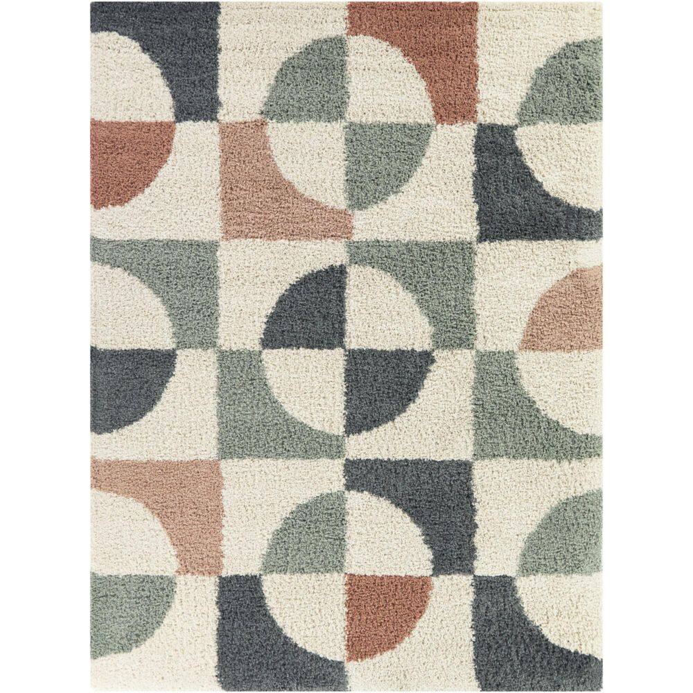 Smithson Multicolor 5 ft. 3 in. x 7 ft. Geometric Area Rug price history on PriceWatchPro