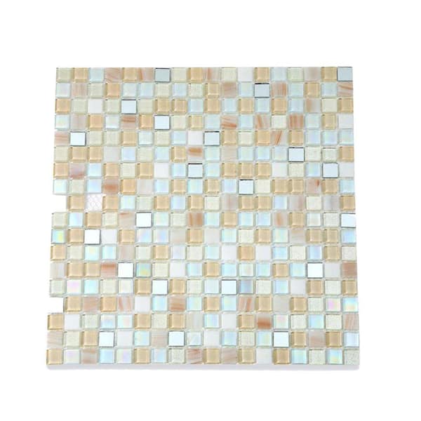 Ivy Hill Tile Capriccio Collegno 12 in. x 12 in. x 8 mm Glass Floor and Wall Tile
