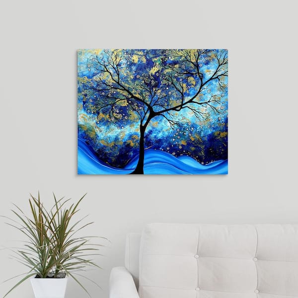 "Blue Design" by Megan Duncanson Canvas Wall Art