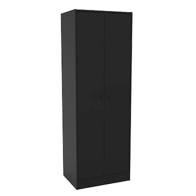Black Armoire with 2-Doors 70 in. H x 24.5 W x 17.5 in. D