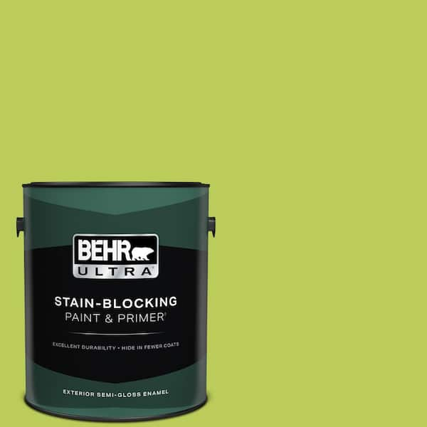 BEHR ULTRA 1 gal. #410B-5 Hidden Meadow Semi-Gloss Enamel Exterior Paint & Primer