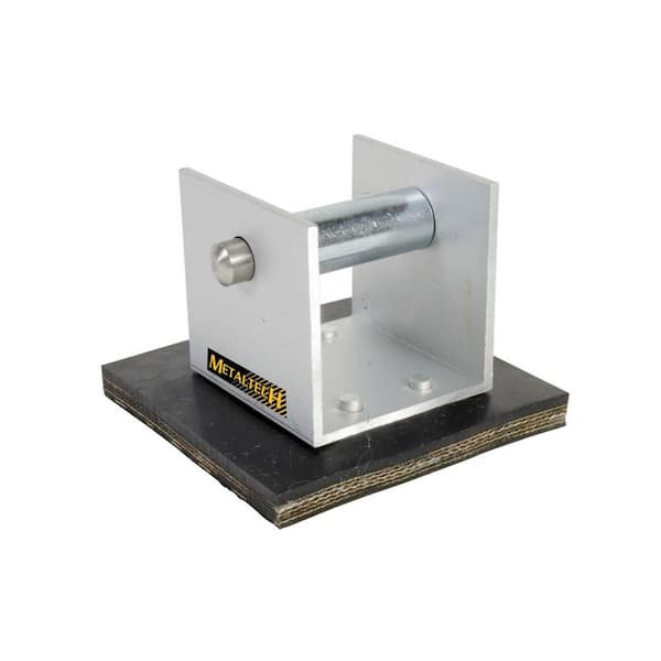 Ultra-Jack 4 in. W x 4 in. D x 3 in. H-Aluminum and Rubber Anti-Slip Base for the Ultra-Jack Aluminum Scaffolding System