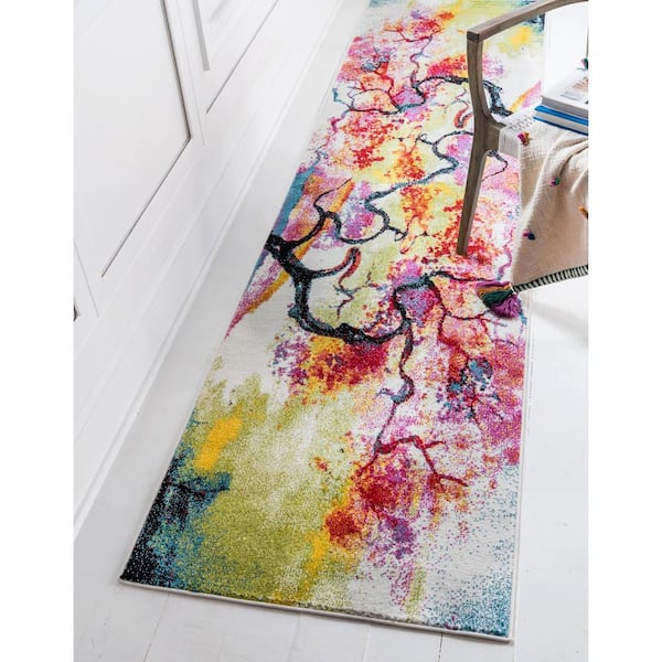 Lyon Larimar Ivory 2' 0 x 6' 0 Runner Rug
