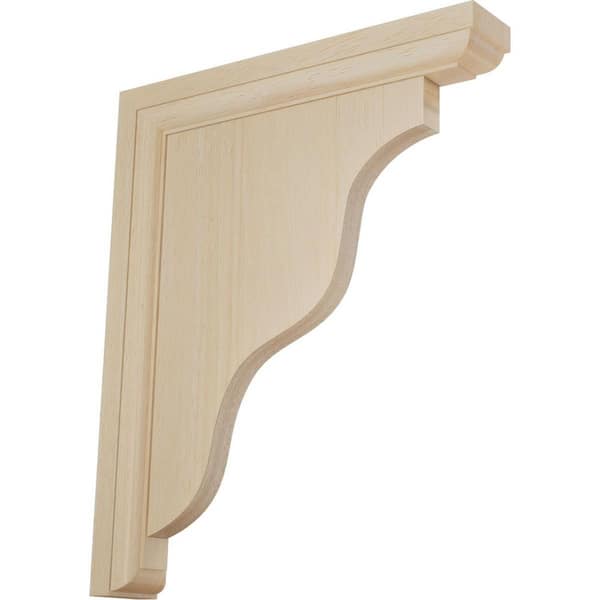 Ekena Millwork 1-1/2 in. x 9 in. x 11 in. Rubberwood Hamilton Traditional Bracket
