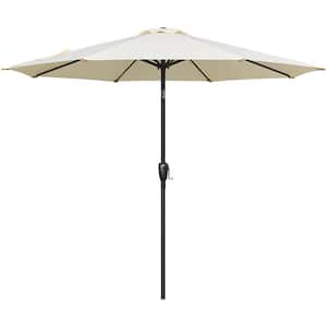 9 ft. Steel Market Tilt Patio Umbrella in Beige