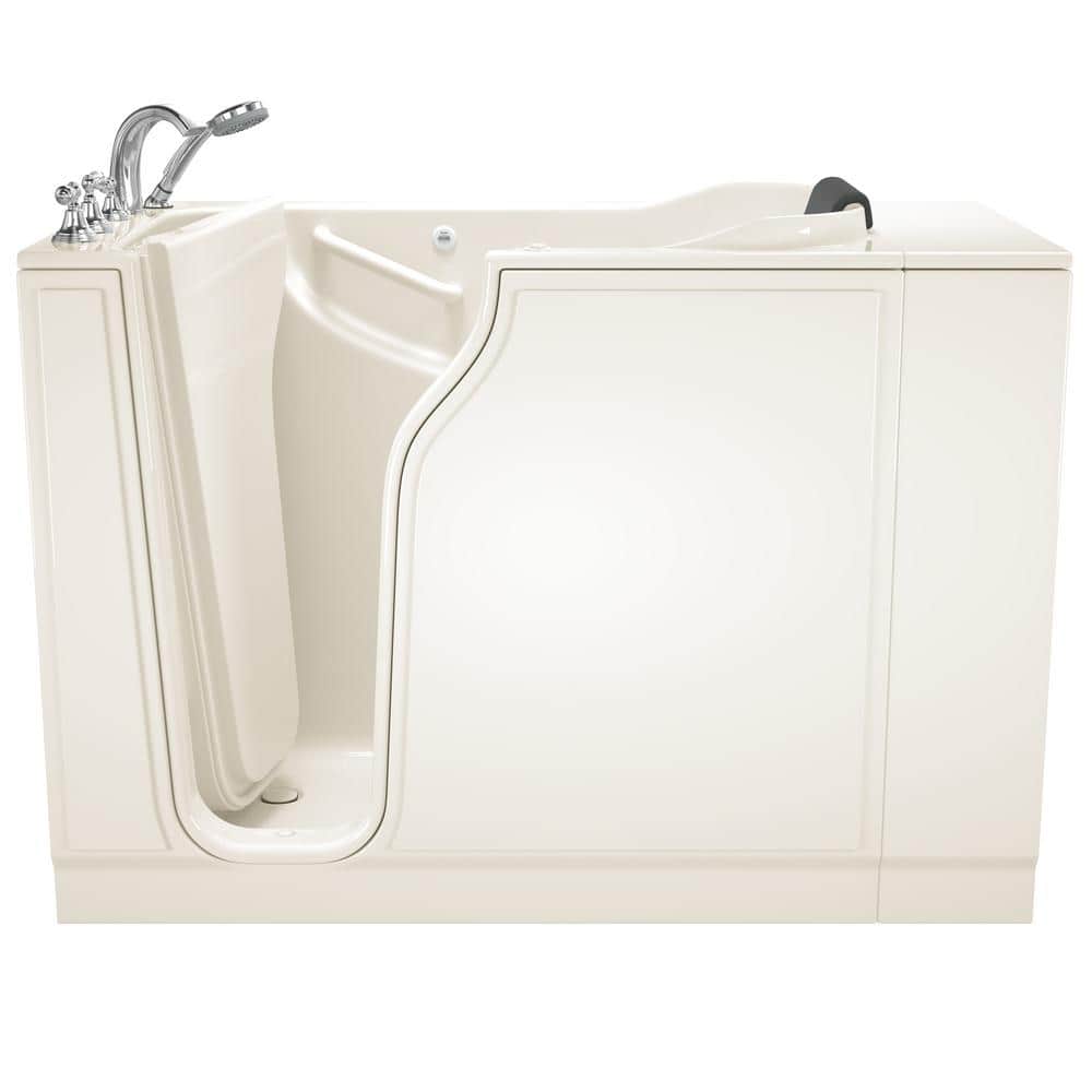 Linen Left-Hand Drain Walk-In Fiberglass Whirlpool Bathtub