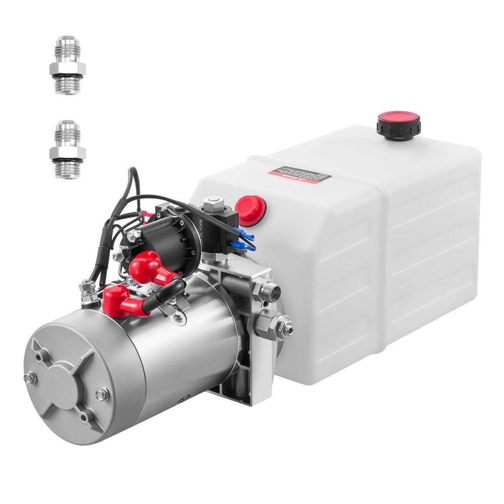 6 qt. Hydraulic Power Unit, Double Acting Dump Trailer Pump, 3200 PSI Max Relief Pressure and 0.91 GPM Flow Rate, DC 12V price history on PriceWatchPro
