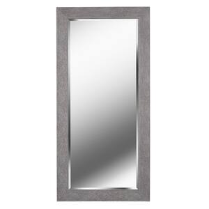 65 inch Georgian 65.375 in. H x 31.375 in. W Tall Mirror Rectangular Gray Floor Mirror