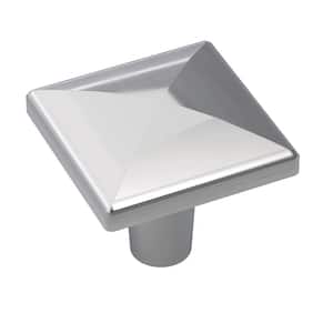 Extensity 1-1/2 in. L (38 mm) Polished Chrome Square Cabinet Knob
