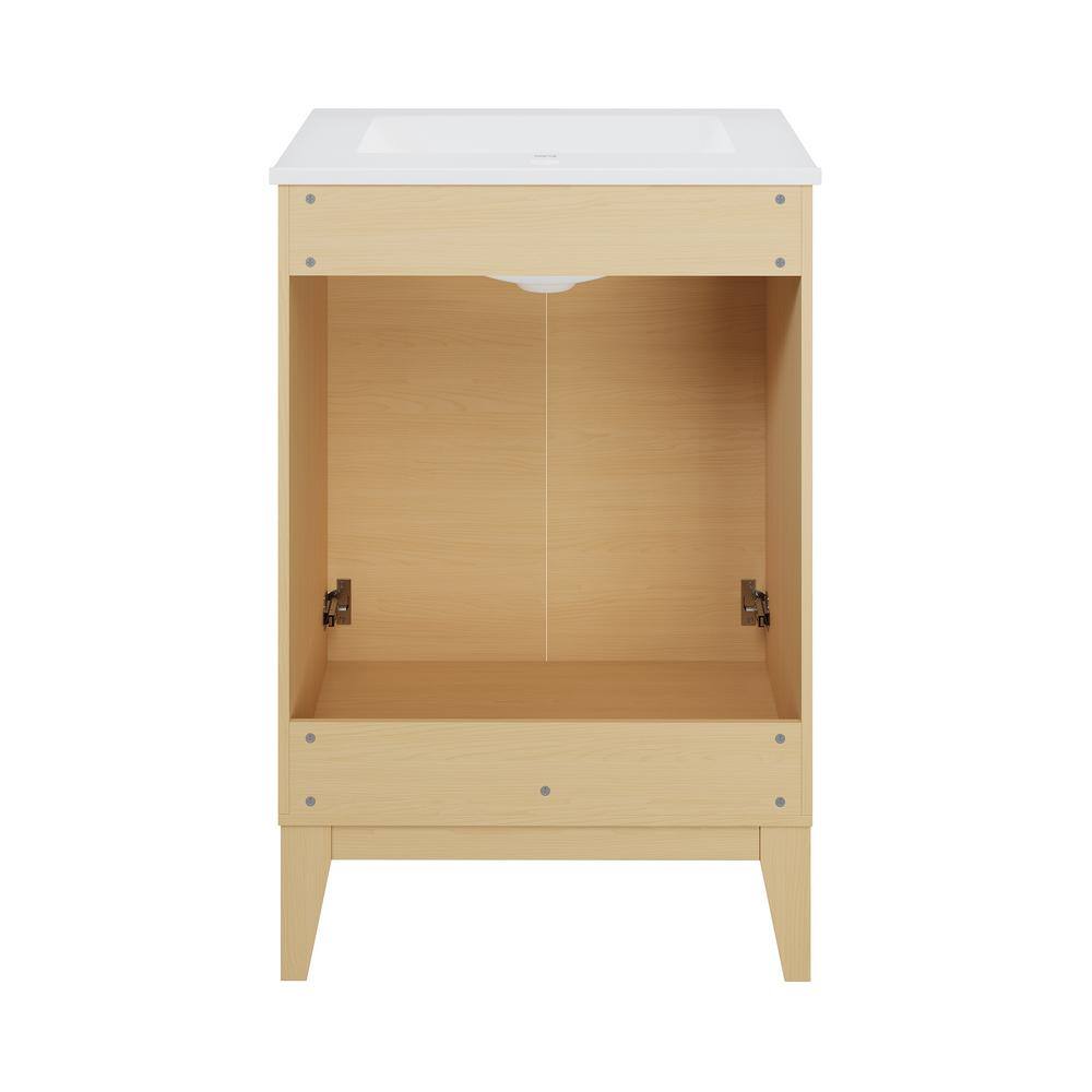 Cascade 24" Natural Oak Freestanding Bathroom Vanity