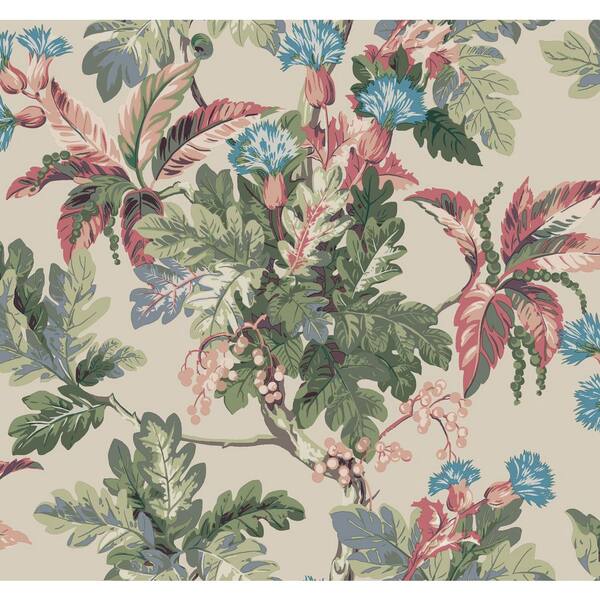 Briarwood Taupe Brown Wallpaper
