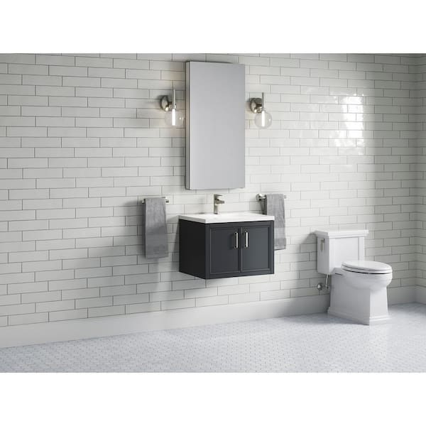 KOHLER Winnow 24.12in. Single Sink Freestanding White Bath Vanity with White Quartz Top Assembled