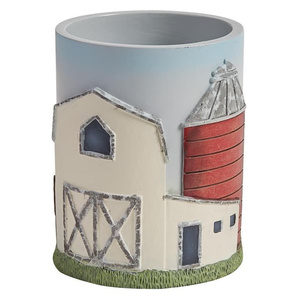 Farm Livin' Beige Finish Tumbler Holder