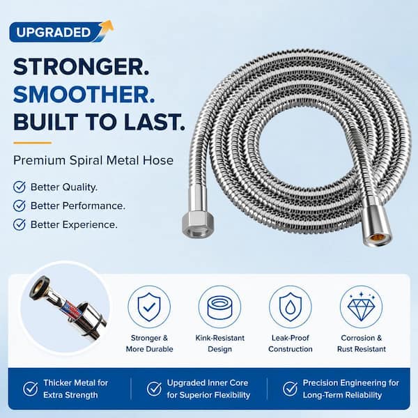 Non-Electric Stainless Steel Handheld Bidet Sprayer for Toilet Bidet Attachment Easy to Install Cloth Diaper Sprayer Set
