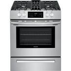30 in. 5 cu. ft. Front Control Gas Range in Stainless Steel