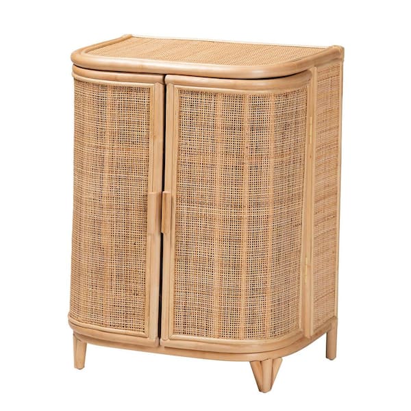 bali & pari Yanka Natural Rattan Storage Cabinet 244-13646-HD