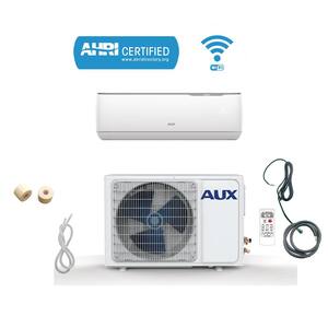 12,000 BTU Ductless Mini Split Air Conditioner with Wi-Fi, Heat Pump 17 SEER 115-Volt 1 Ton, 25 ft. Line Set, Wall Mount