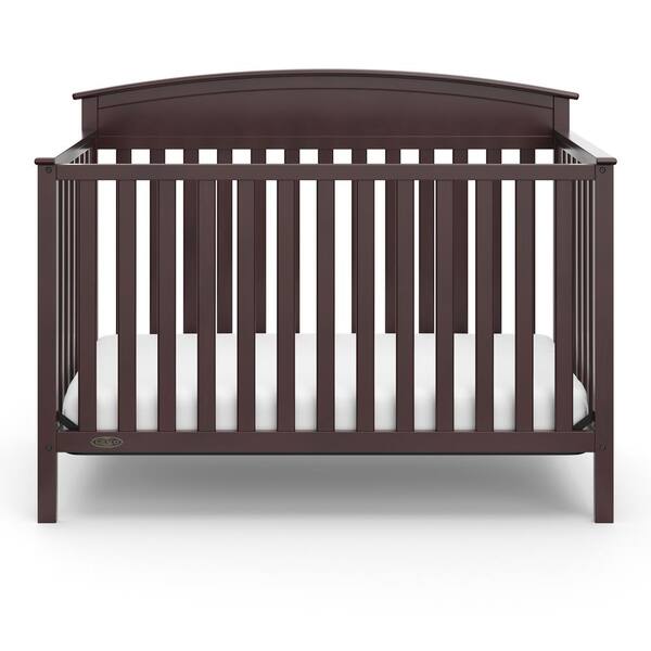Graco Benton Espresso 4 In 1 Convertible Crib 04530 219 The Home Depot