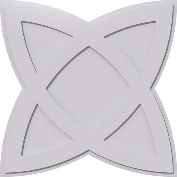 Ekena Millwork 1 in. P X 14-1/4 in. C X 38 in. OD Cosmo Architectural Grade PVC Contemporary Ceiling Medallion
