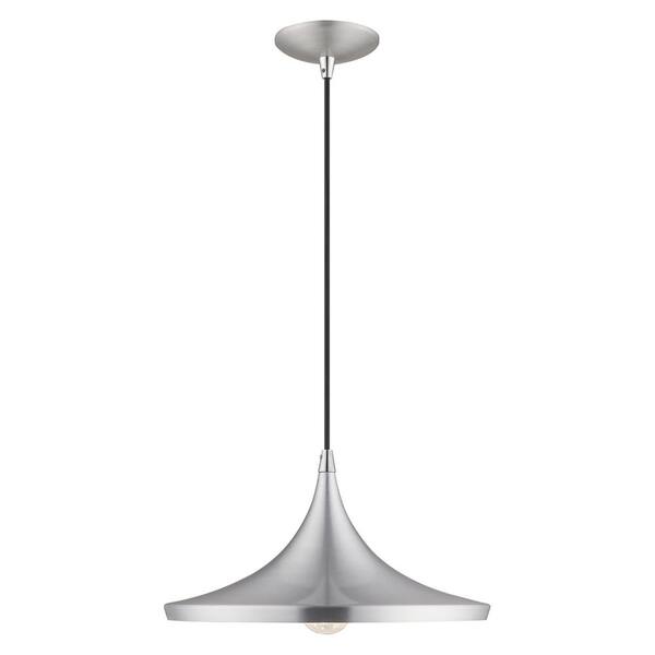 AVIANCE LIGHTING Braxton 1-Light Brushed Aluminum Mini Pendant