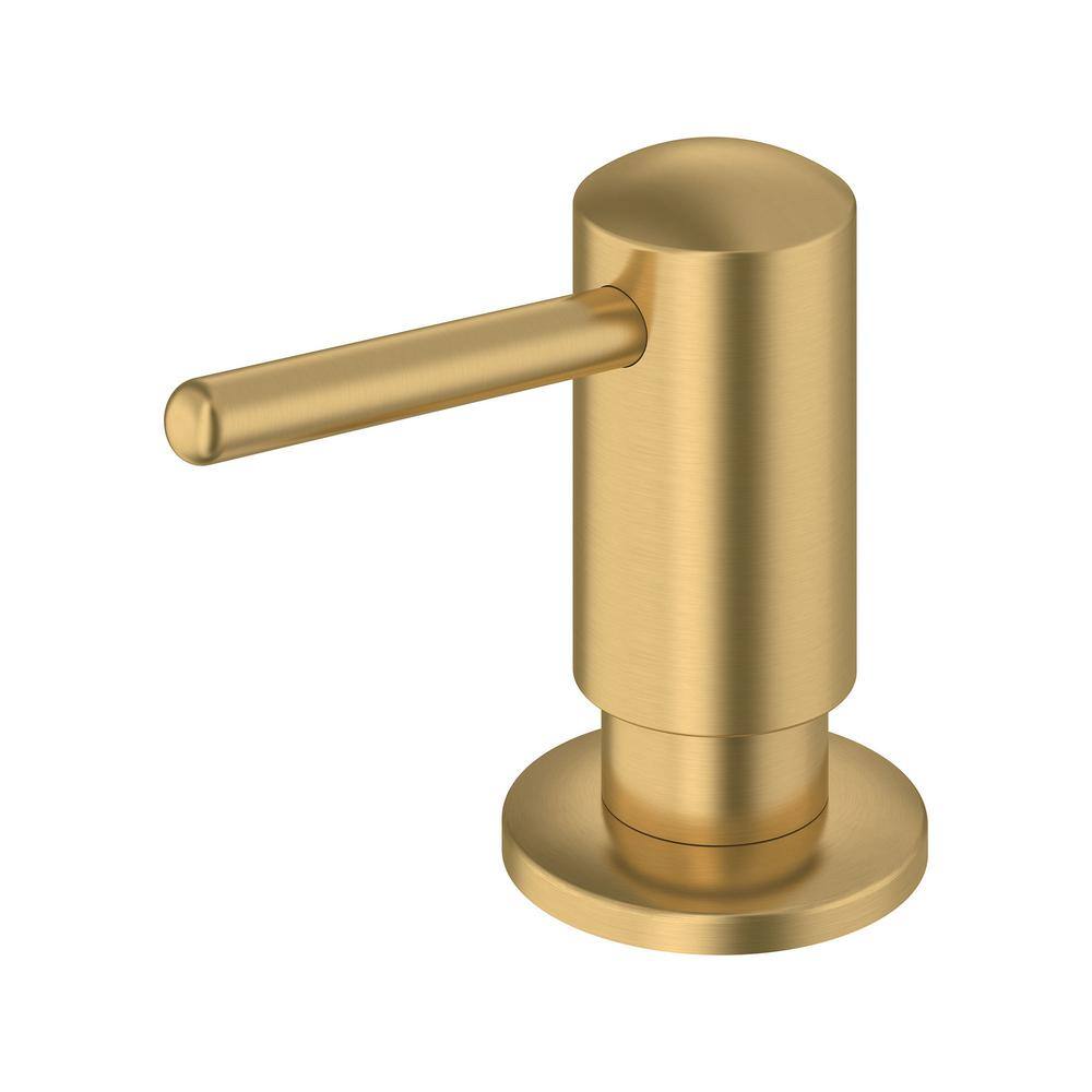 Universal Brushed Gold Deck-Mount Soap and Lotion Dispenser