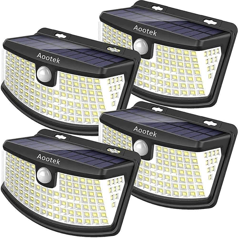 4-Pack 3.7-Watt Equivalent Integrated LED Black Wall Pack Light, 270° Wide Angle Step Light Solar Motion Sensor price history on PriceWatchPro