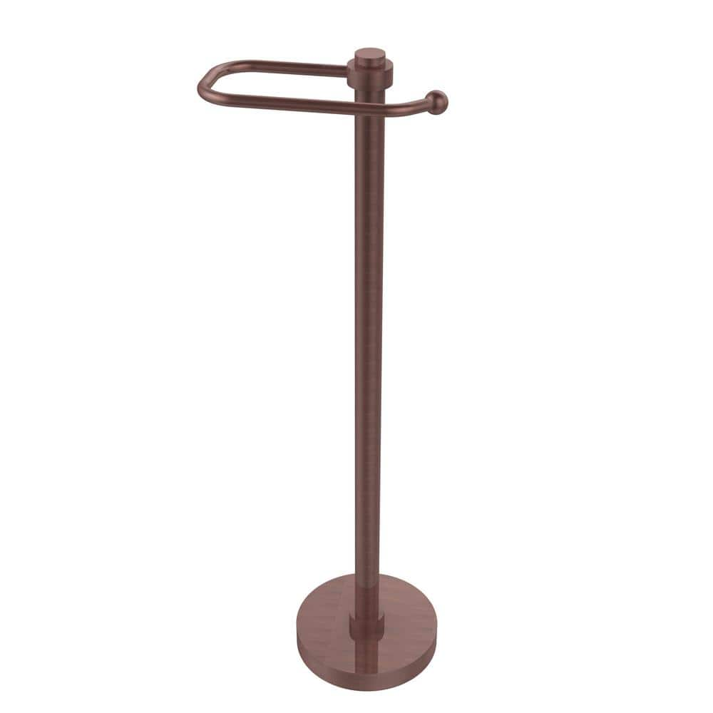 Hex Brass Standing Toilet Paper Holder + Reviews