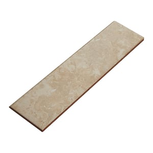 Heathland White Rock 3 in. x 12 in. Glazed Ceramic Floor and Bullnose Wall Tile (0.25702 sq. ft. / piece)