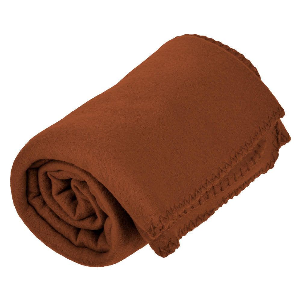 Brown 50 x 60 Inch Fleece Electric Throw Blanket