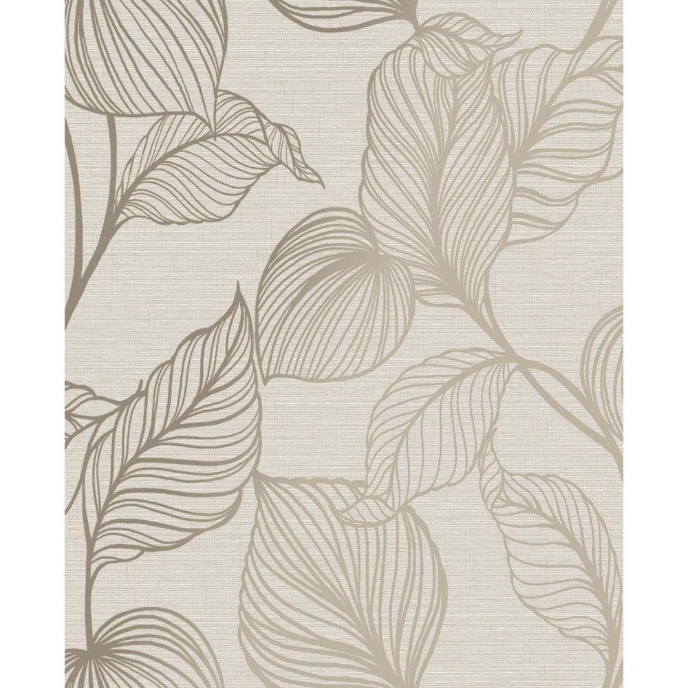 Pepper Home  Beige Palm Wallpaper