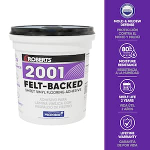 4 qt. (1 Gal.) 24 Hour Dry Time Felt-Backed Sheet Vinyl Flooring Adhesive