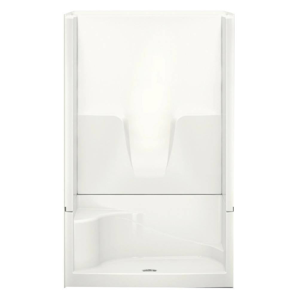 Remodeline 48 in. x 34 in. x 76 in. 4-Piece Shower Stall with Left Seat and