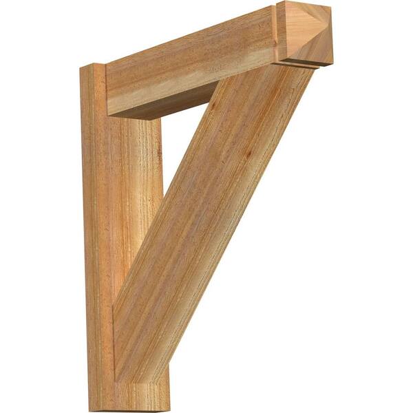Ekena Millwork 6 in. x 26 in. x 26 in. Western Red Cedar Traditional Arts and Crafts Rough Sawn Outlooker
