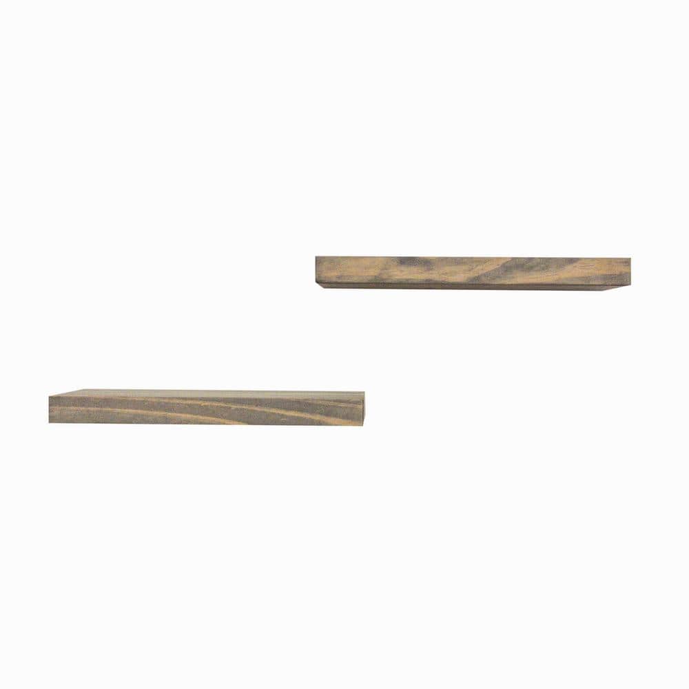 Del Hutson True Float 5.5 in. x 16 in. x 2 in. Gray Pine Floating Decorativ